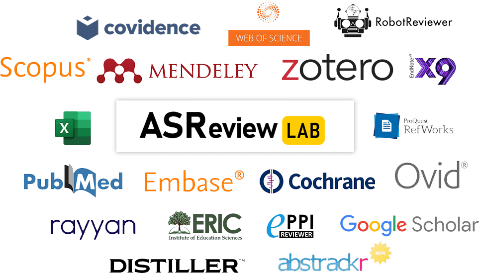 Software that works together with ASReview
